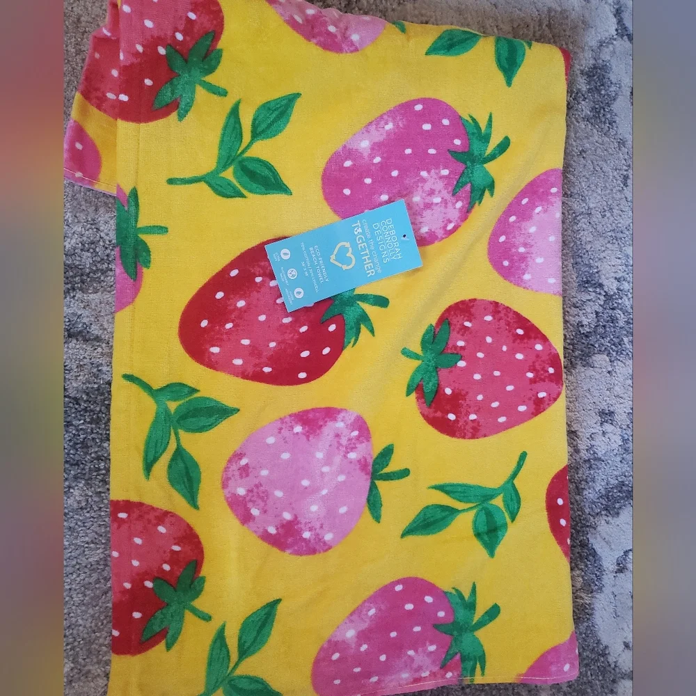 Fun Strawberry Beach Towel-NWT